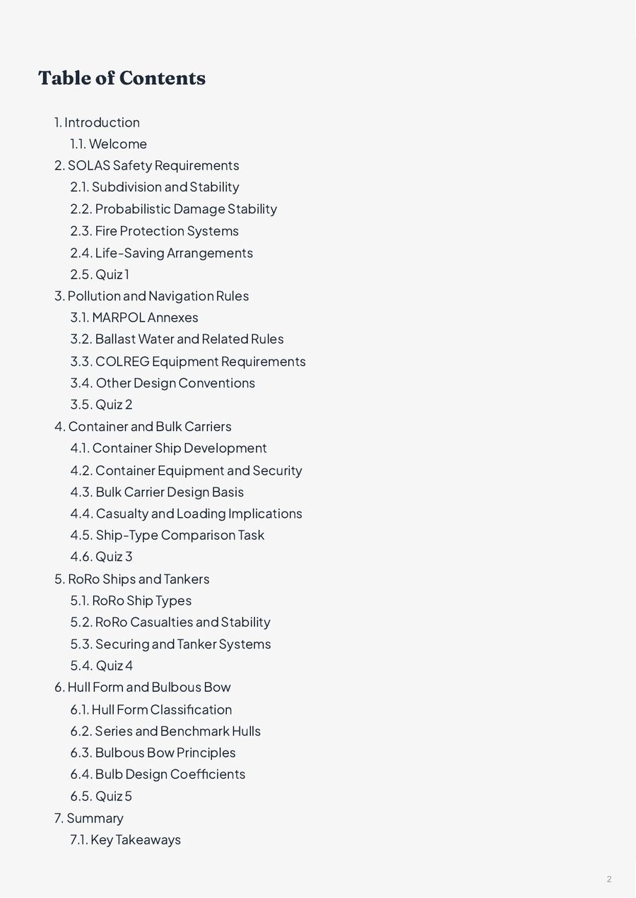 Inside the A11 Naval Architecture and Ship Production Technology (Part 2 of 4) course book