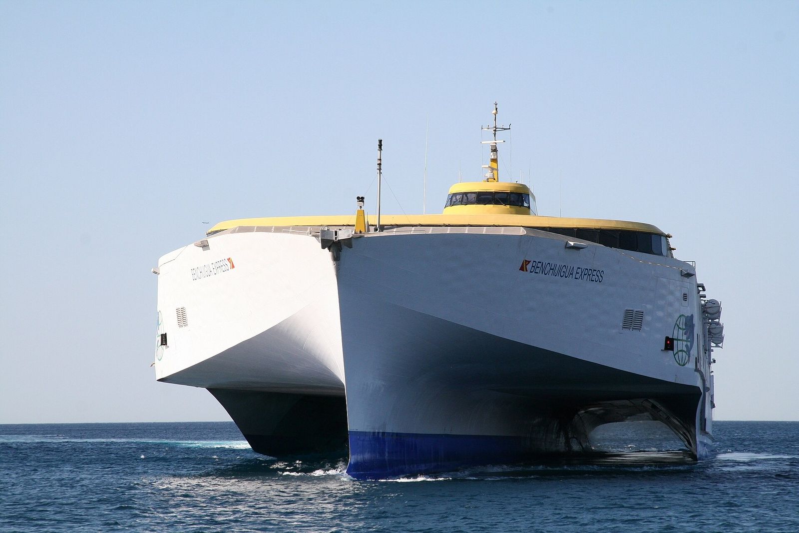 The fast ferry Benchijigua Express, built by Austal